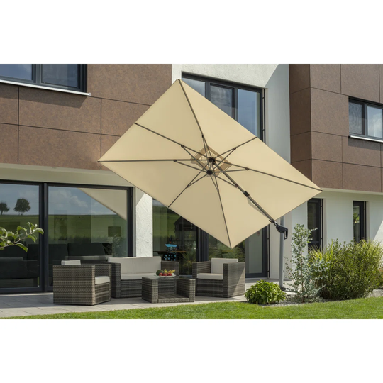 2.6m x 4.1m Rectangular Cantilever Parasol