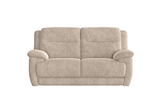 Touch 2 Seater Heavy Duty Fabric Sofa with USB Ports - Cream