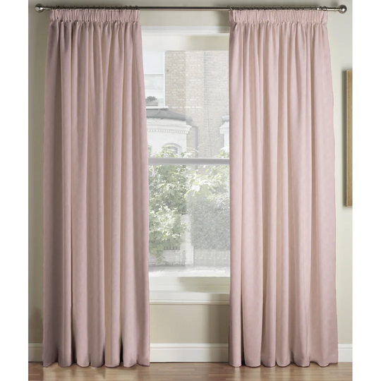Krum Luxury Pencil Pleat Room Darkening Curtains