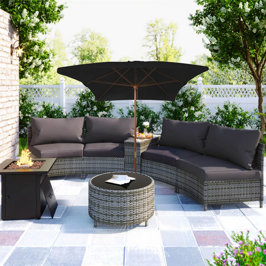 Aydin 3m x 2m Rectangular Traditional Parasol