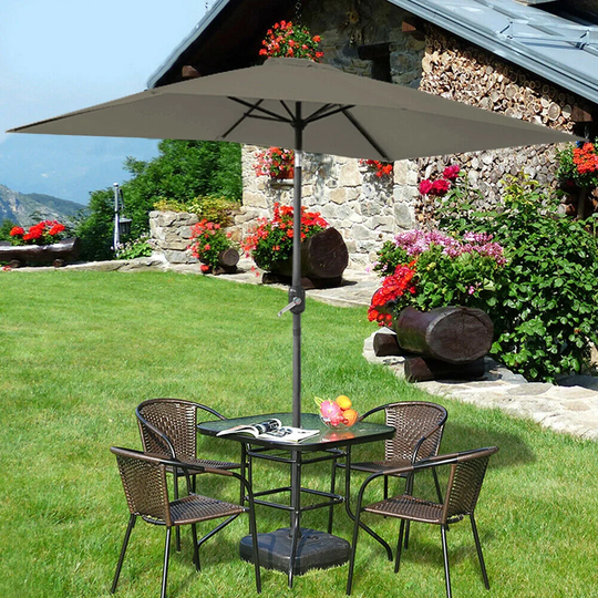 Renteria 3m x 2 m Rectangular Traditional Parasol
