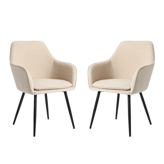 Pugliese Boucle Accent Chair - Cream