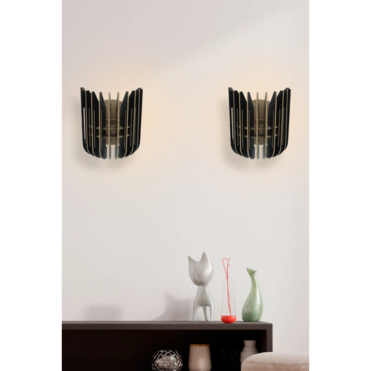 Tenino 1 - Light Dimmable Gold Flush Mounted Sconce