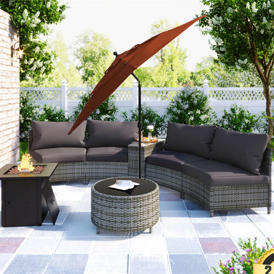 Aghvan 2.5m Traditional Parasol