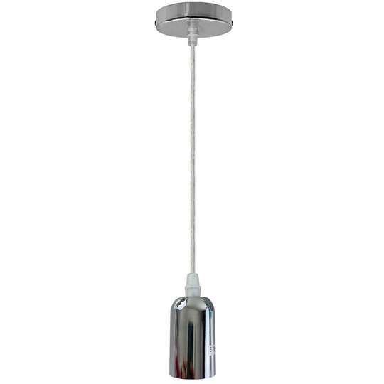 E27 Ceiling Rose Light Fitting Vintage Industrial Pendant Lamp Bulb Holder Light