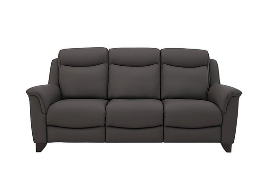 Parker Knoll - Manhattan 3 Seater Leather Power Recliner Sofa - Grey