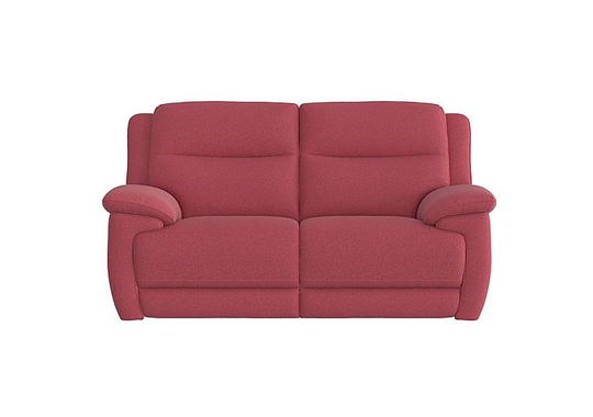 Touch 2 Seater Heavy Duty Fabric Sofa with USB Ports - Red
