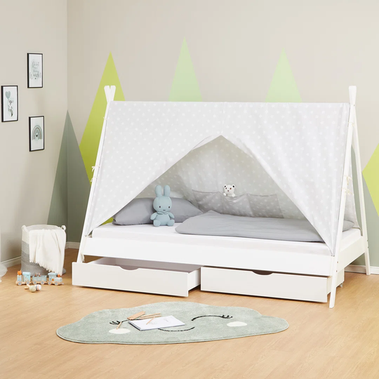 Charbonneau European Single (90 X 200cm) 2 Drawer Solid Wood House Bed by Mack + Milo
