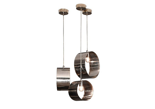 Ara Set of 3 Silver Ring Pendants