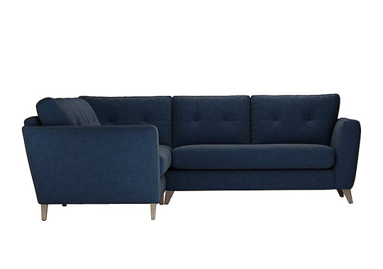 The Lounge Co. - Hermione Fabric Corner Sofa - Blue