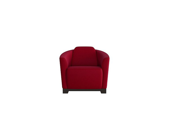Ketty Fabric Accent Chair - Red