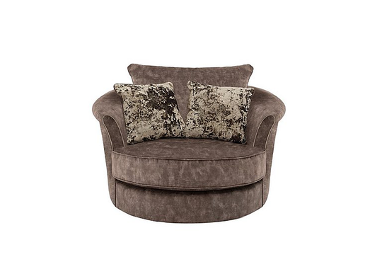 Ariana Twister Snuggler Chair - Brown