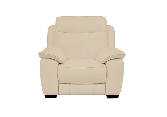 Starlight Express Leather Armchair - Beige- World of Leather