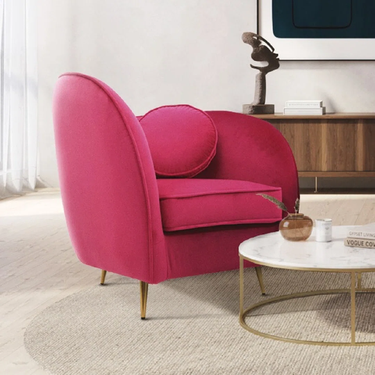 Velvet 1 Seater Sofa
