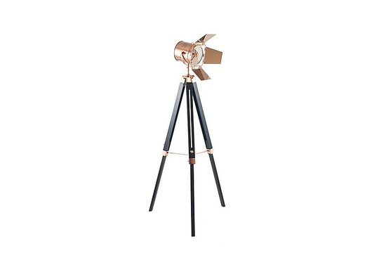 Hereford Tripod Floor Lamp Copper & Black