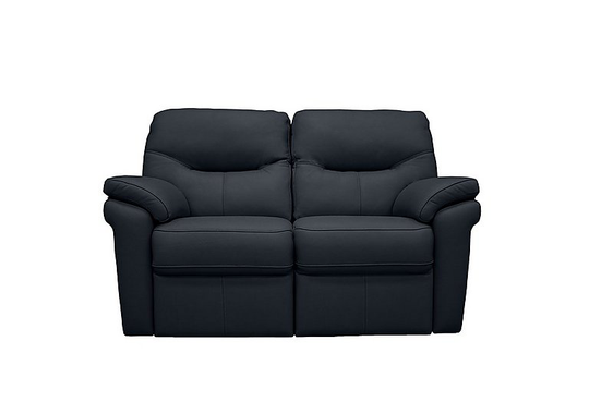 G Plan - Seattle 2 Seater Leather Power Recliner Sofa - Blue