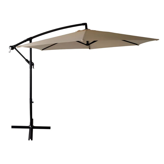 UPF Eccentric Parasol+50, 300X260cm, Gray