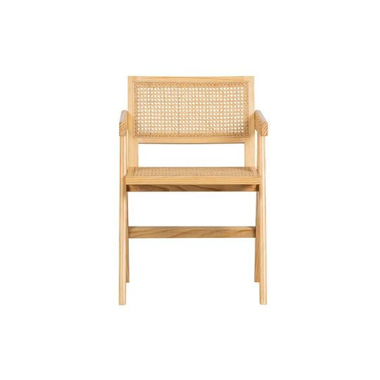 Antiope Dining Chair Rattan / Wood Natural