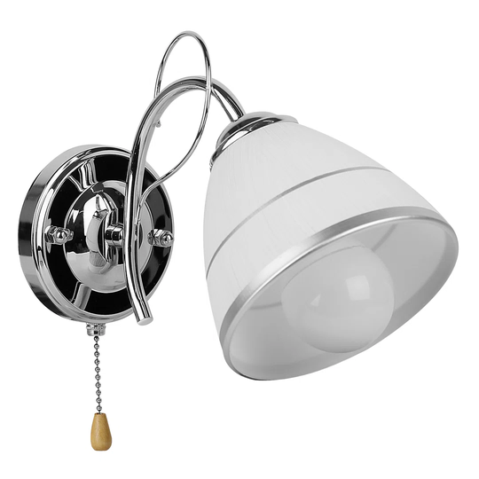 Zenobius 1 - Light Chrome Armed Sconce