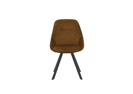 Arctic Swivel Fabric Dining Chair - Yellow