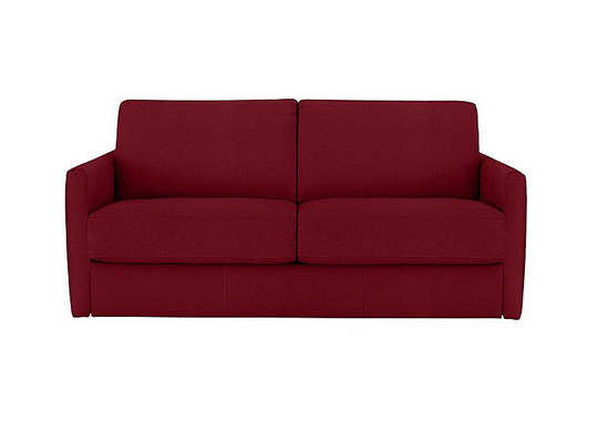 Nicoletti - Alcova 2.5 Seater Fabric Sofa with Slim Arms - Red