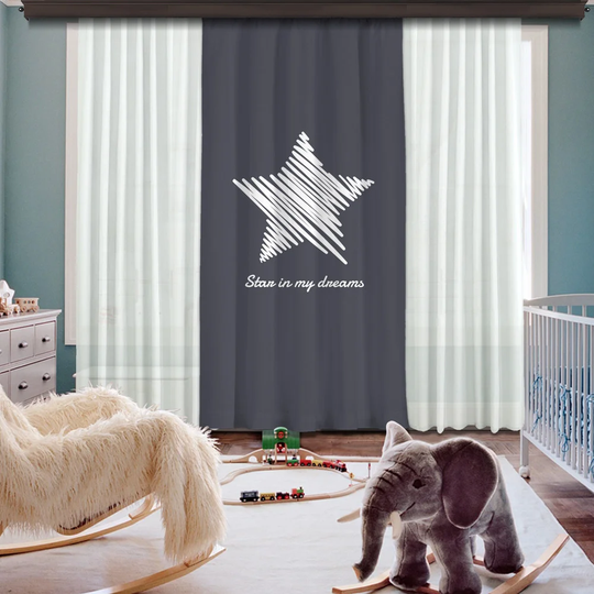 Leon Semi Sheer Curtain