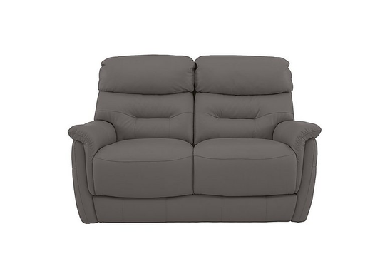 Chicago 2 Seater Leather Sofa - Grey- World of Leather