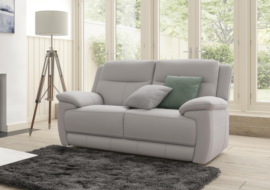 Touch 2 Seater Heavy Duty Fabric Sofa with USB Ports - Mink