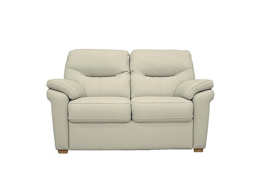 G Plan - Seattle 2 Seater Leather Sofa - Grey