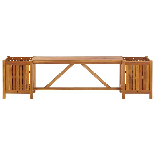 Lauro Wooden Planter Bench