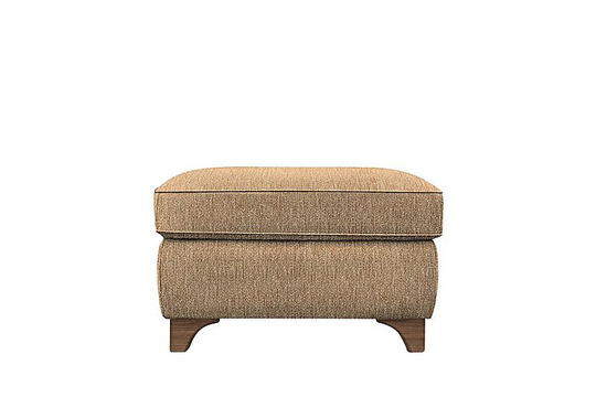 G Plan - Lucca Fabric Storage Footstool - Brown