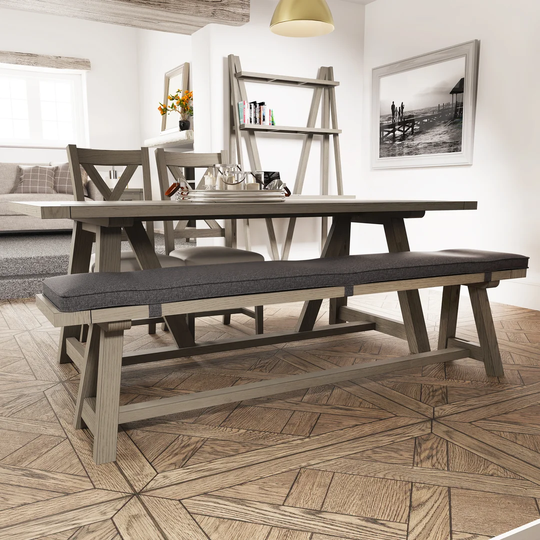 6 - Person Solid Oak Dining Set