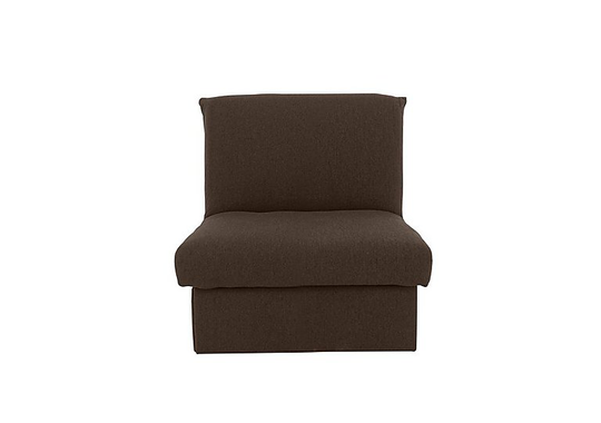 Versatile Fabric Chair Bed - Brown