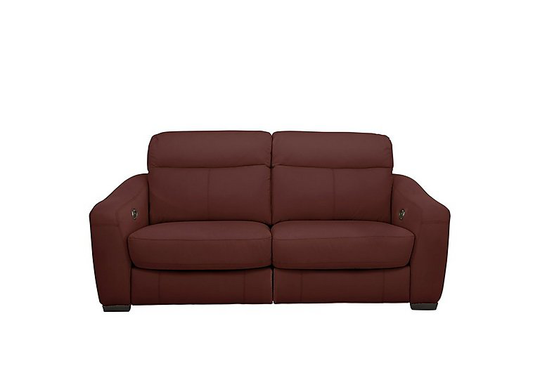 Cressida 2 Seater Leather Recliner Sofa - Red- World of Leather