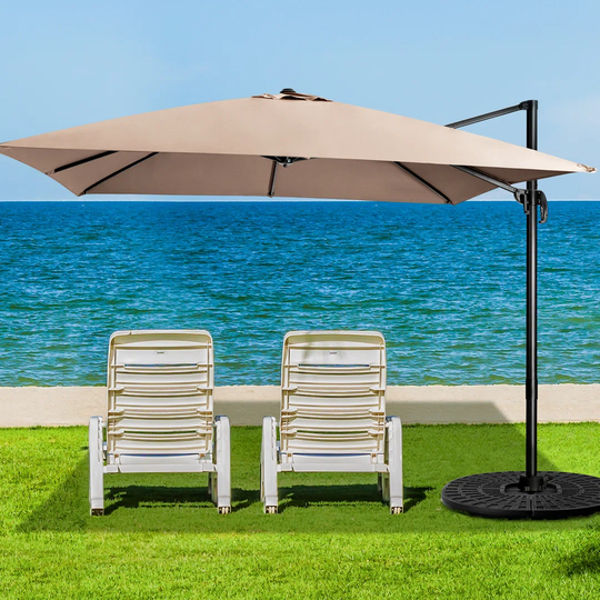 Airin 3m Square Cantilever Parasol