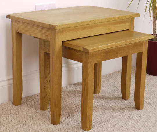 Nebraska 2 Piece Solid Wood Nest of Tables