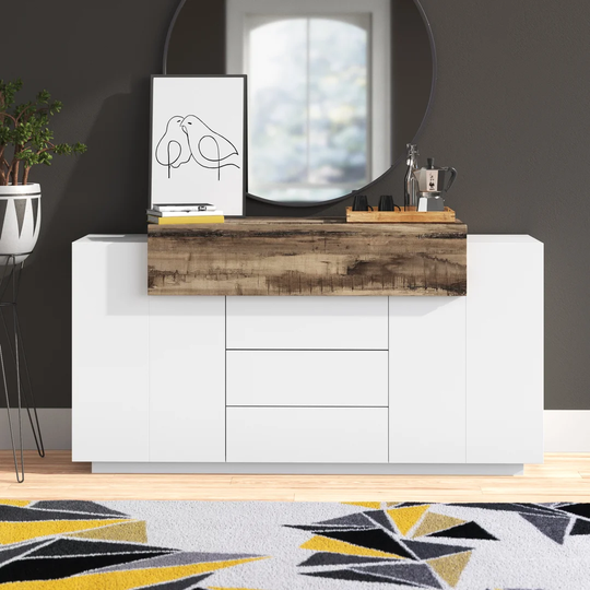 Ebling 160 Cm Wide 3 Drawer Sideboard