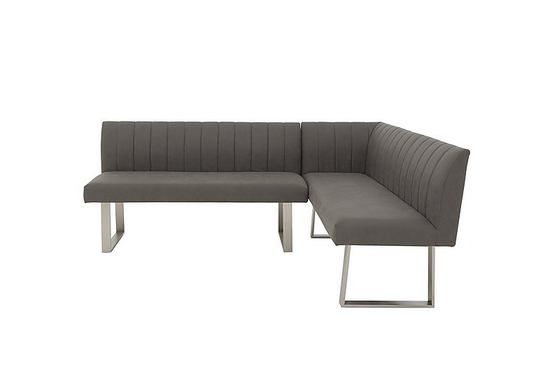 Grigio Right-Hand Facing Corner Dining Bench - Grey