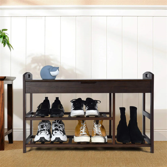 Victorville Wood Storage Bench