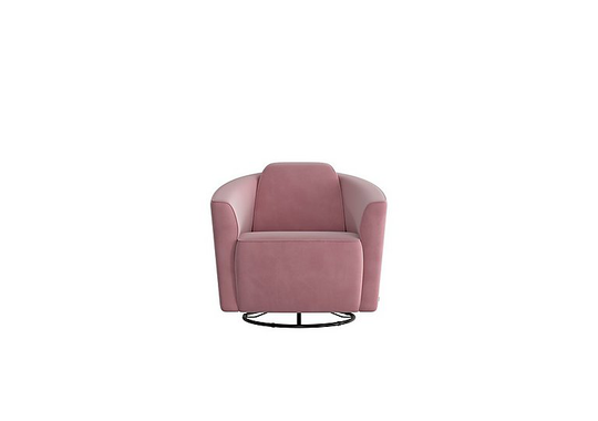 Nicoletti - Ketty Fabric Swivel Chair - Pink