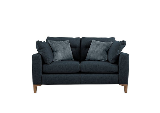 Uniqa 2 Seater Fabric Power Recliner Sofa - Blue
