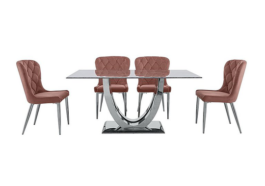 Donnie Dining Table and 4 Chairs