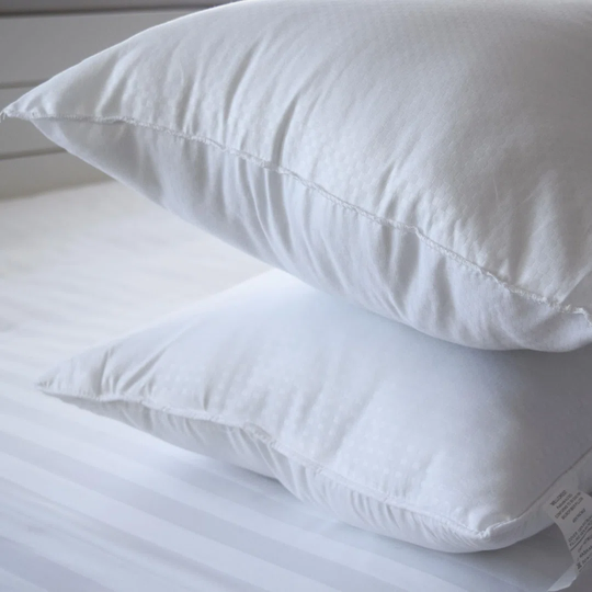 Hotel Collection Plush Embossed Microfibre Pillow Pair
