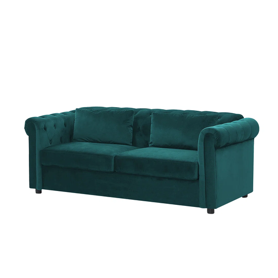 Dickler 3 Seater Chesterfield Fold Out Sofa Bed