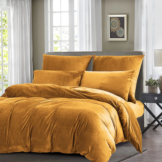 Cristhian Crushed Velvet Duvet Cover Set