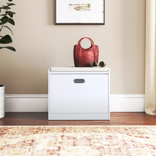 Abeer Faux Leather Storage Bench