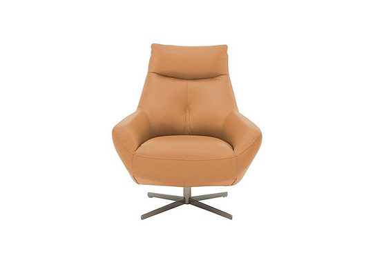 Galaxy Swivel Chair - Yellow- World of Leather