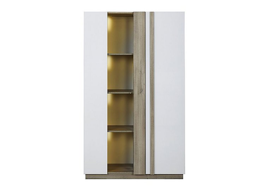 Vue 2 Door Display Unit With Lights - White
