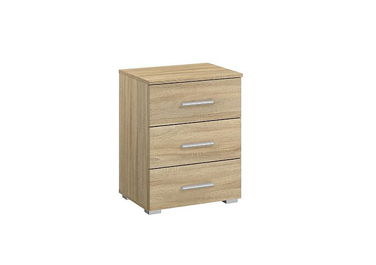 Rauch - Solo 3 Drawer Bedside Chest - Brown