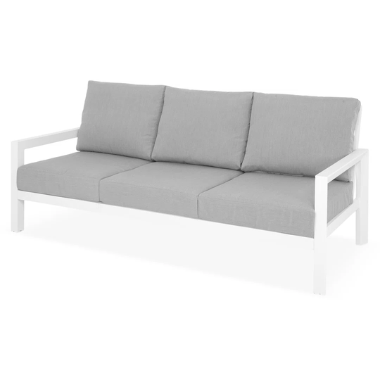 3 Seater Sofa Matzo L.207 L.88 H.87 White/Grey